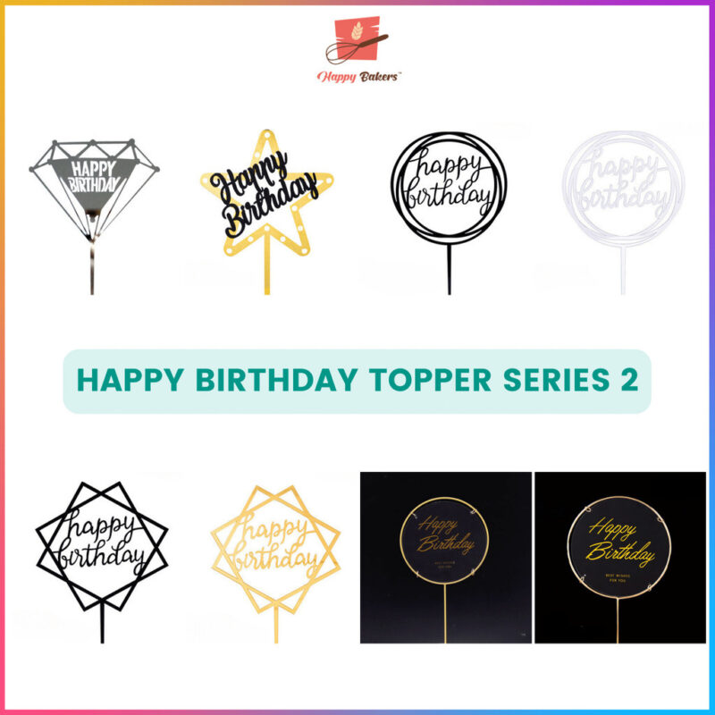 Happy Birthday Toppers Series 2