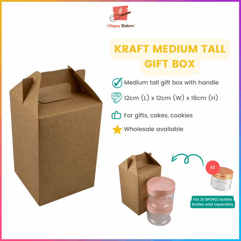 Kraft Medium Gift Box With Handle