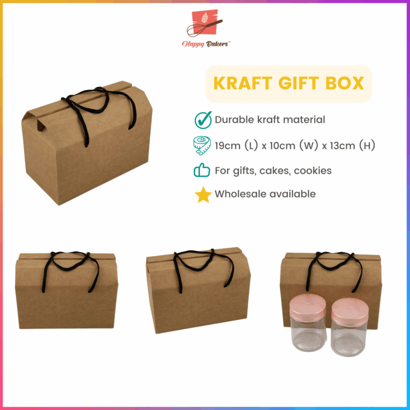 Kraft Gift Box With Handle String