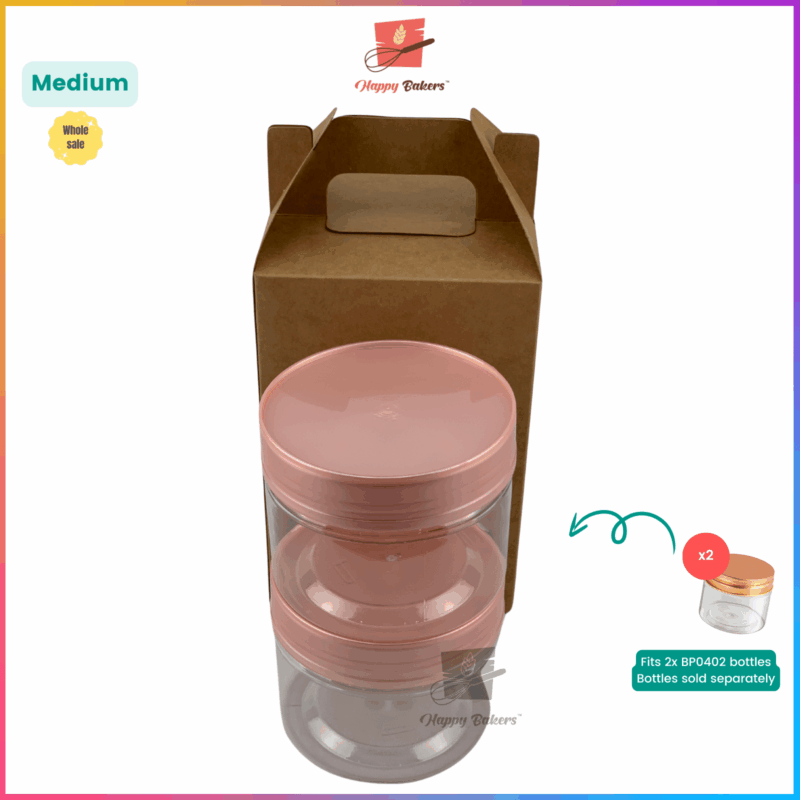 Kraft Medium Gift Box With Handle - Image 4