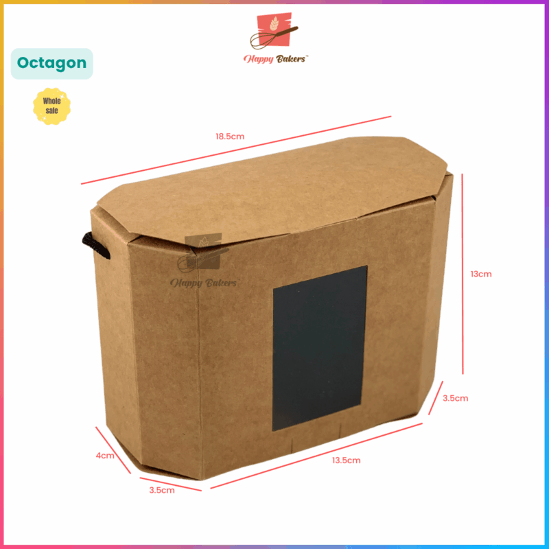Kraft Octagon Gift Box - Image 3
