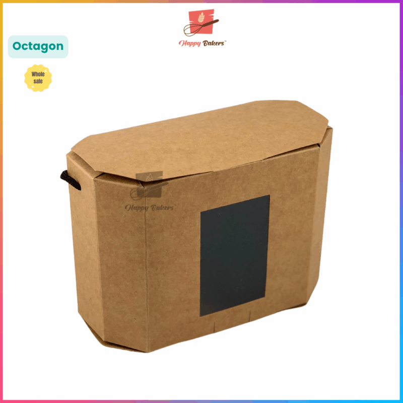 Kraft Octagon Gift Box - Image 4