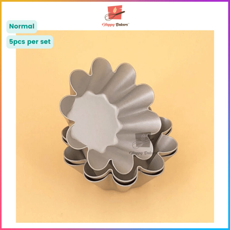 SAN NENG Flower Tart Mould 5pcs Set - Image 2