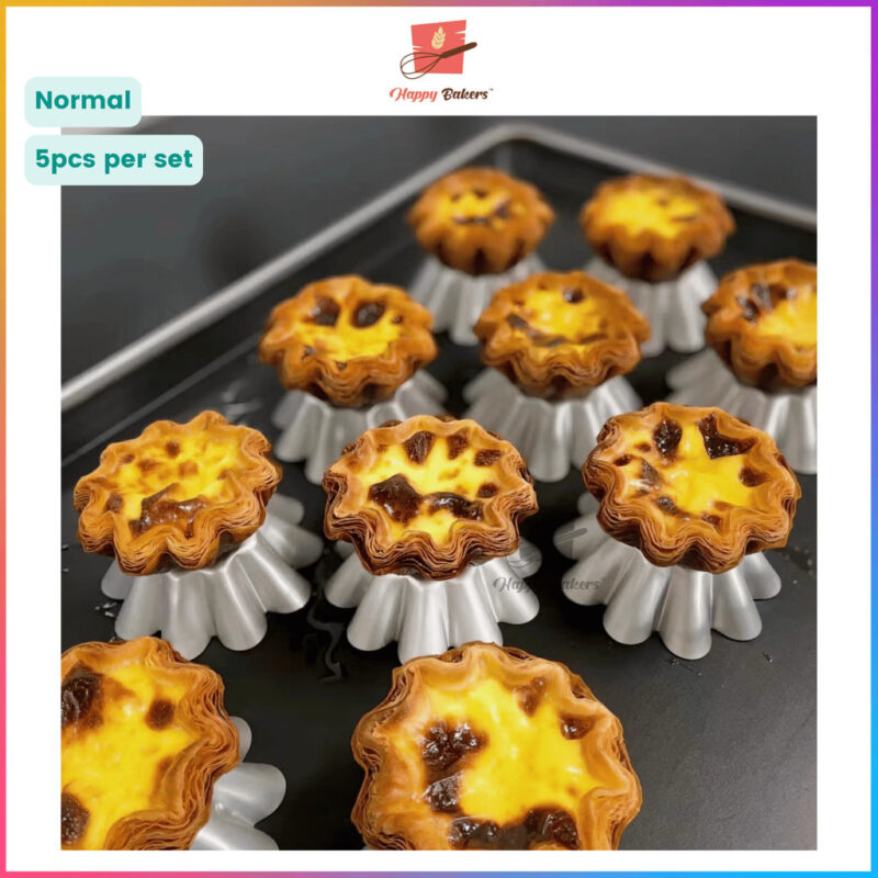SAN NENG Flower Tart Mould 5pcs Set - Image 3