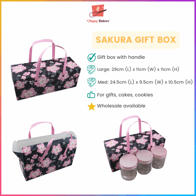 Sakura Gift Box With Handle
