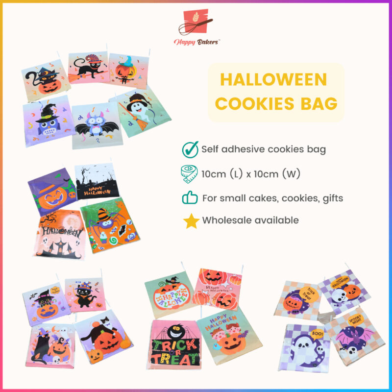 Halloween Cookies Bag 100pcs Self Adhesive