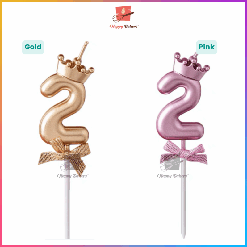 Crown Number Birthday Candles - Image 4
