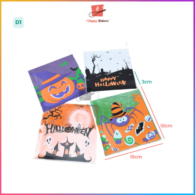 Halloween Cookies Bag 100pcs Self Adhesive - Image 2