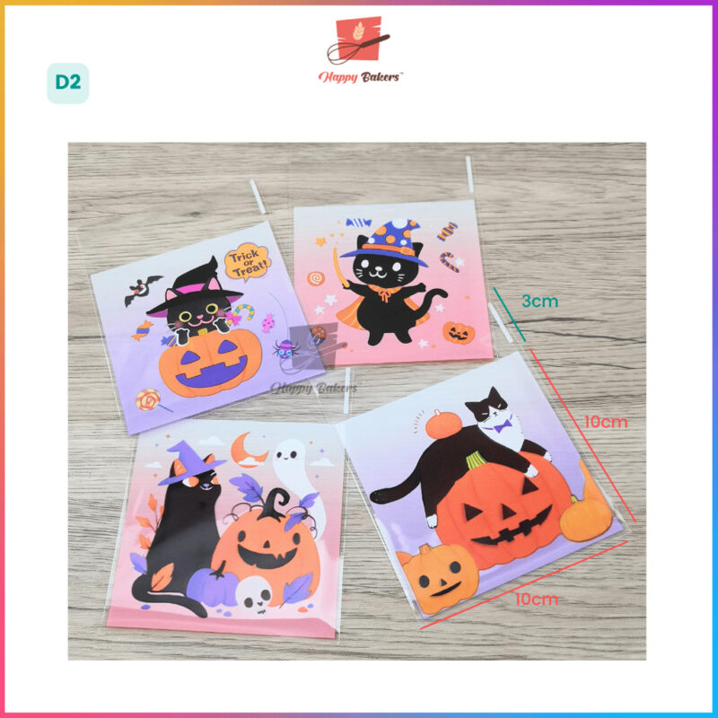 Halloween Cookies Bag 100pcs Self Adhesive - Image 3