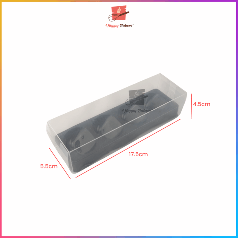 Macaron Plastic Box With Sleeve For 4pcs Macarons - Image 3