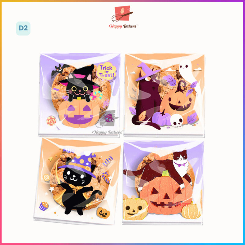 Halloween Cookies Bag 100pcs Self Adhesive - Image 4