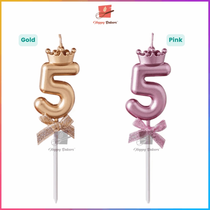 Crown Number Birthday Candles - Image 7
