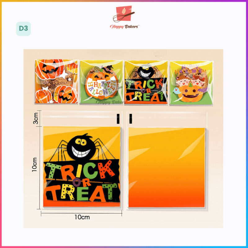 Halloween Cookies Bag 100pcs Self Adhesive - Image 6