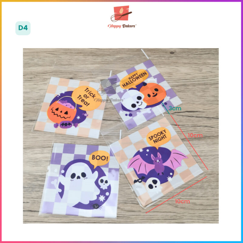 Halloween Cookies Bag 100pcs Self Adhesive - Image 7