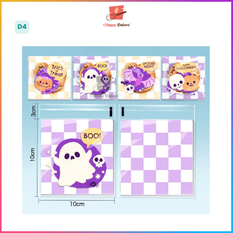 Halloween Cookies Bag 100pcs Self Adhesive - Image 8