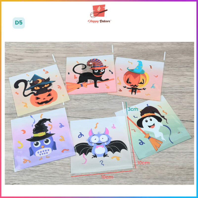 Halloween Cookies Bag 100pcs Self Adhesive - Image 9