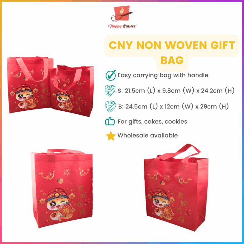 CNY Fortune Snake Non Woven Gift Bag