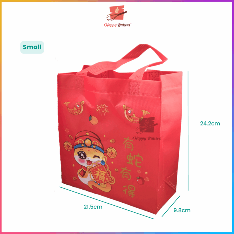 CNY Fortune Snake Non Woven Gift Bag - Image 4