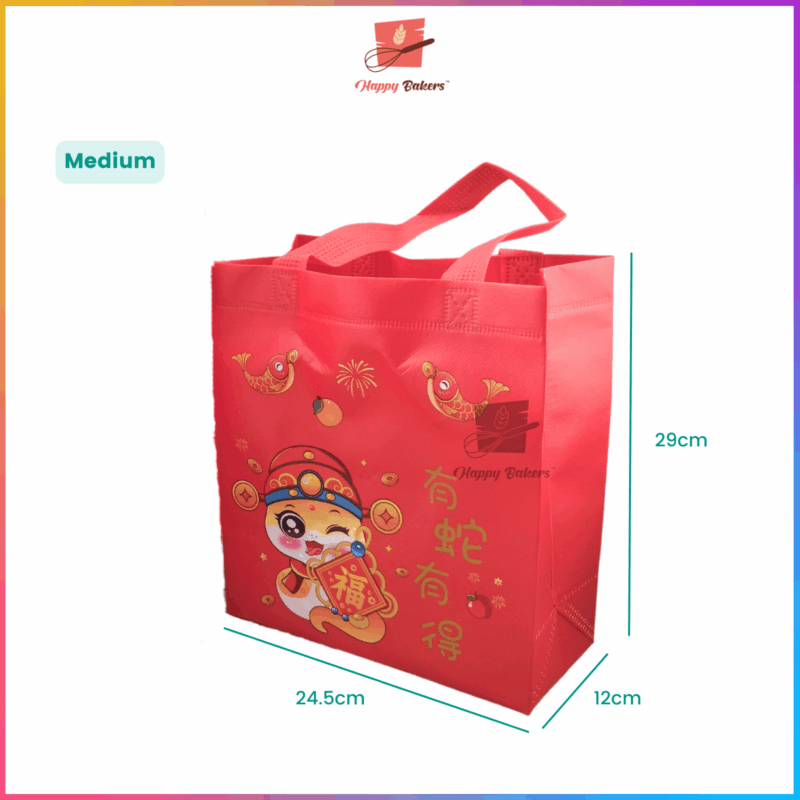 CNY Fortune Snake Non Woven Gift Bag - Image 6