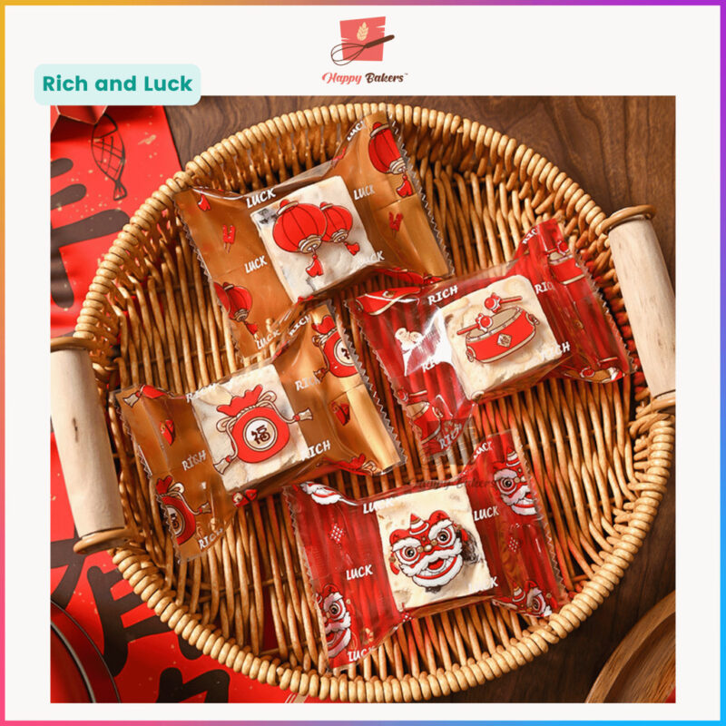 CNY Sealable Cookies Bag 100pcs Set - Image 3
