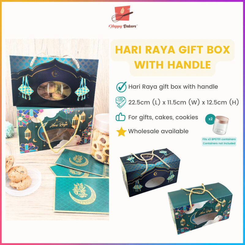 Hari Raya Handle Gift Box For 2 Containers