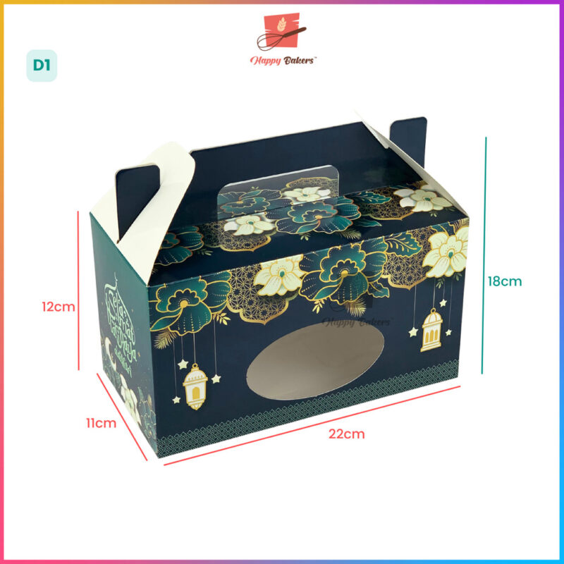 Hari Raya Gift Box With Handle For 2 Containers - Image 3
