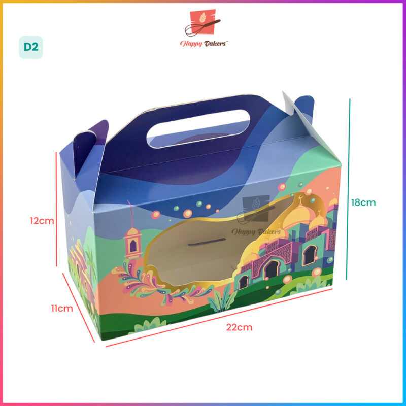 Hari Raya Gift Box With Handle For 2 Containers - Image 5