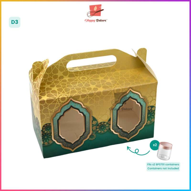 Hari Raya Gift Box With Handle For 2 Containers - Image 6