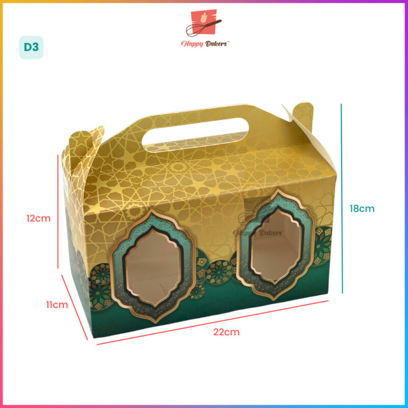 Hari Raya Gift Box With Handle For 2 Containers - Image 7