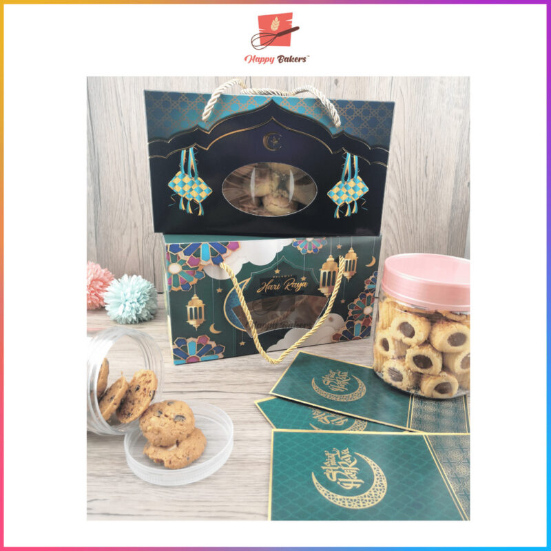 Hari Raya Handle Gift Box For 2 Containers - Image 9