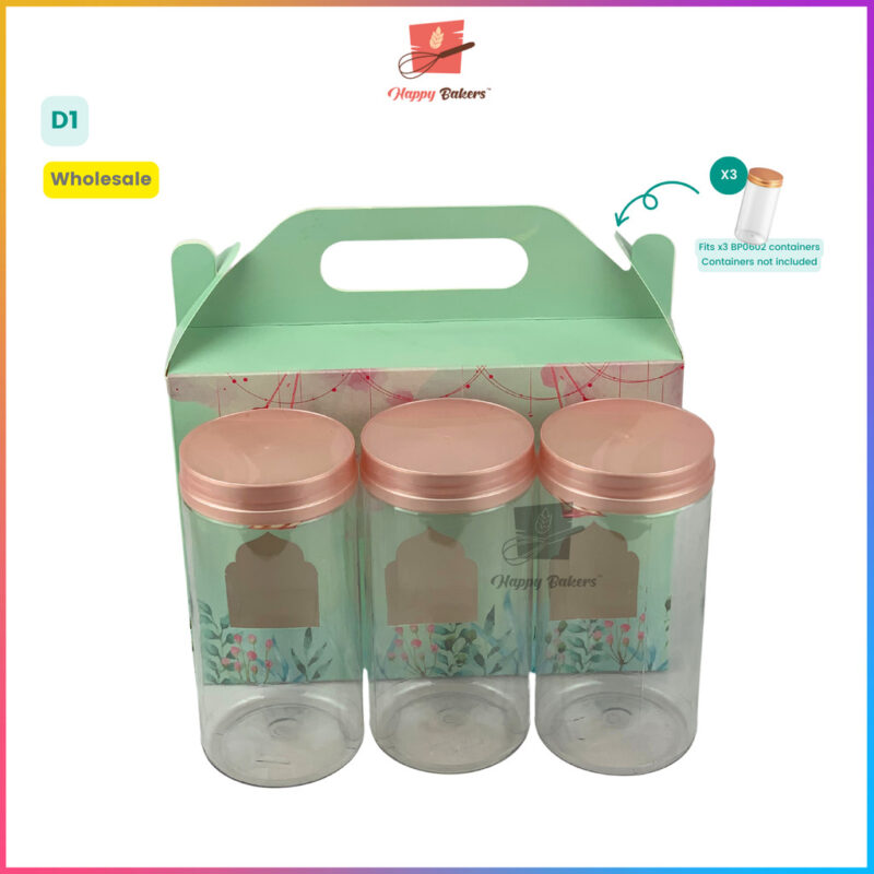Hari Raya Handle Gift Box For 3 Bottles - Image 6