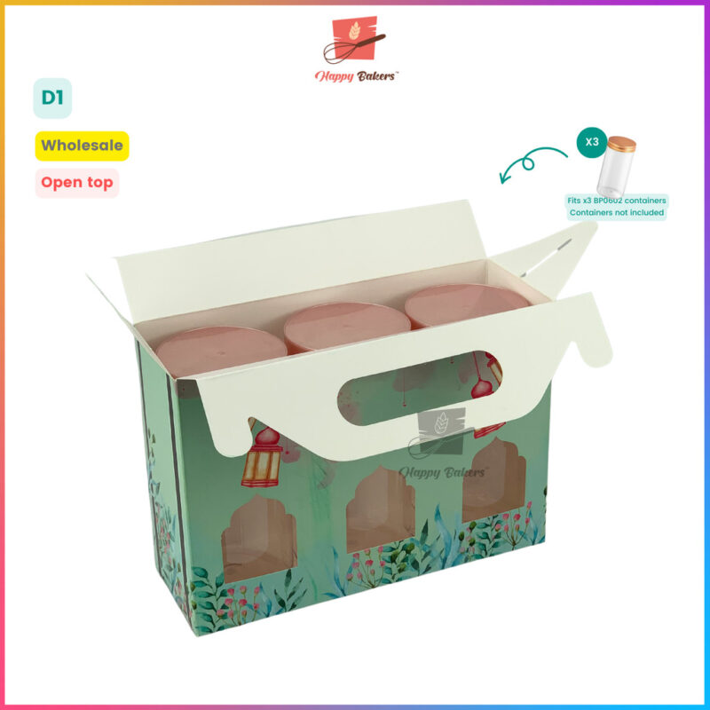 Hari Raya Handle Gift Box For 3 Bottles - Image 7