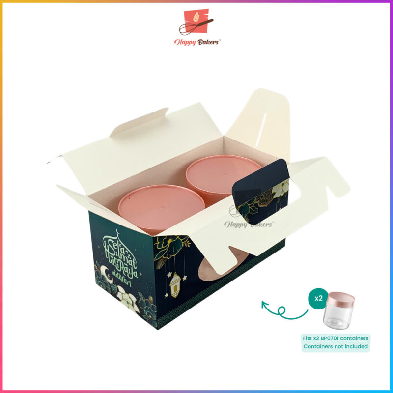 Hari Raya Gift Box With Handle For 2 Containers - Image 8