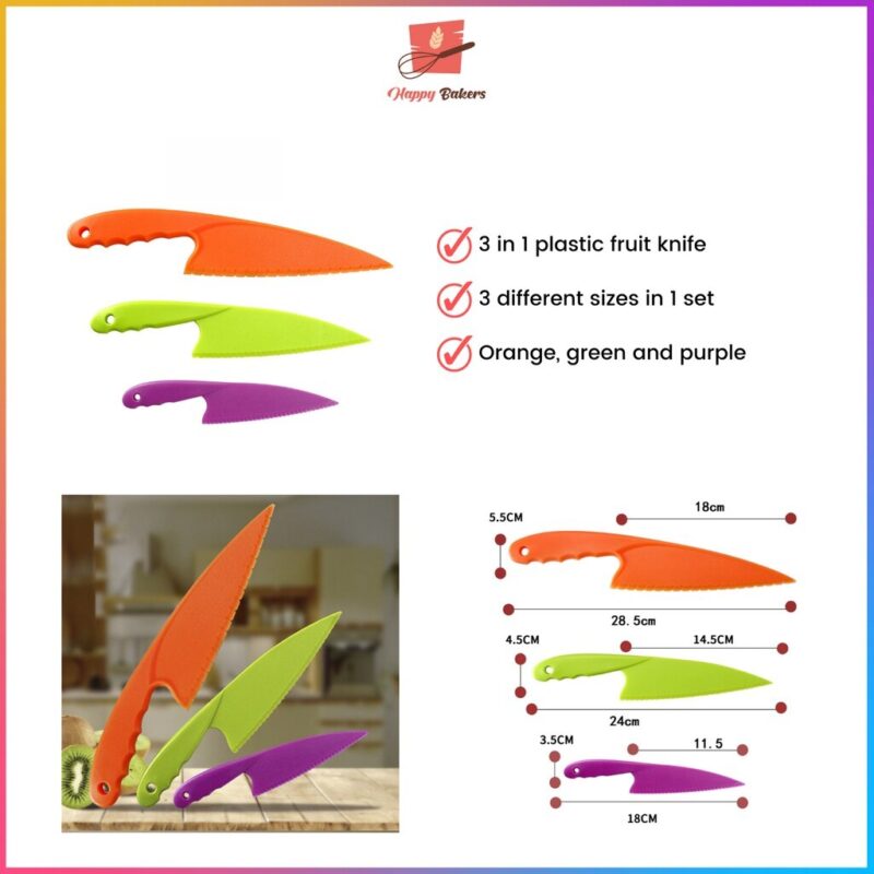 3 in 1 Plastic Fruit Knife
