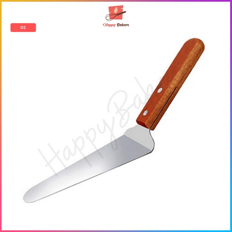 Pizza Cake Server With Wooden Handle - Image 3