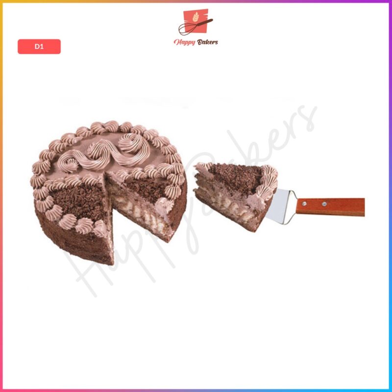 Pizza Cake Server With Wooden Handle - Image 5