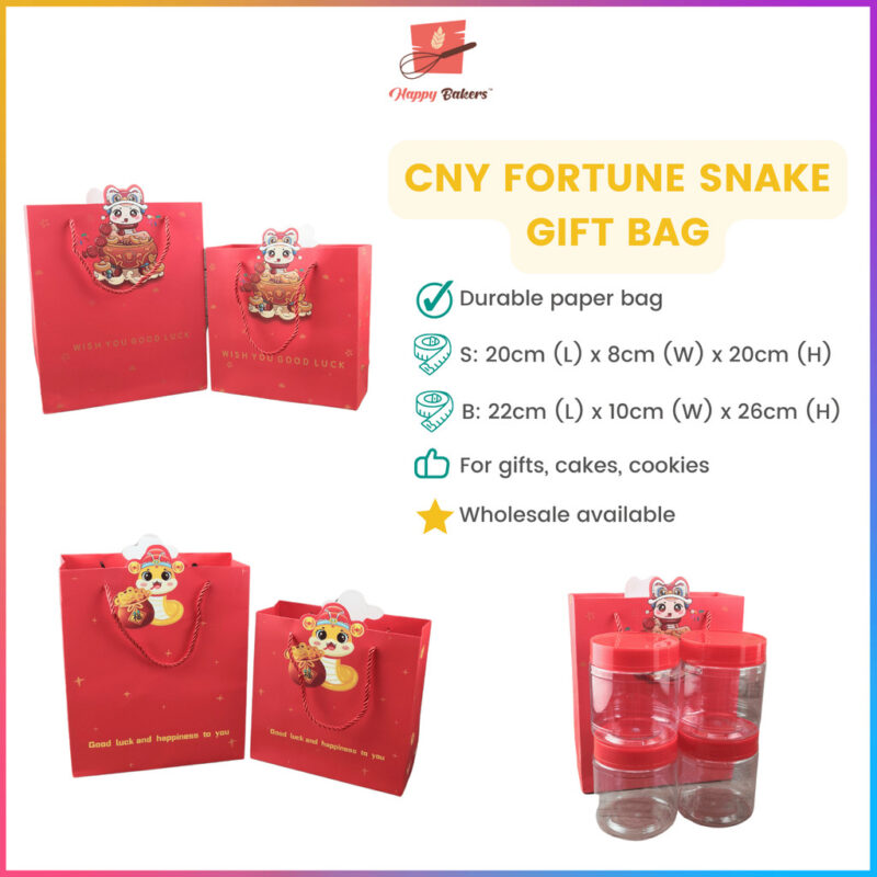 CNY Good Fortune Luck Happiness Paper Bag