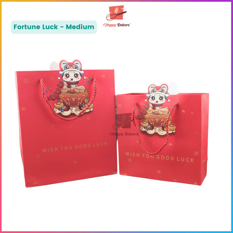 CNY Good Fortune Luck Happiness Paper Bag - Image 4