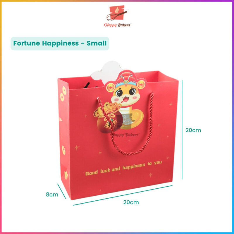 CNY Good Fortune Luck Happiness Paper Bag - Image 6