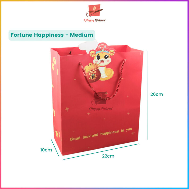 CNY Good Fortune Luck Happiness Paper Bag - Image 7